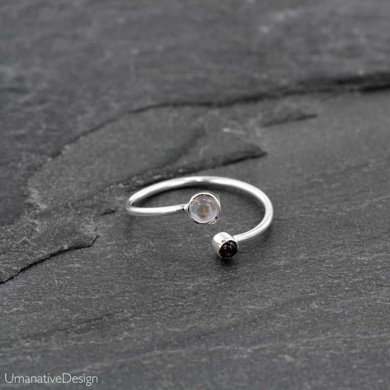 Gemstone Toe Ring Silver Toe Ring Foot Jewellery Adjustable - Etsy