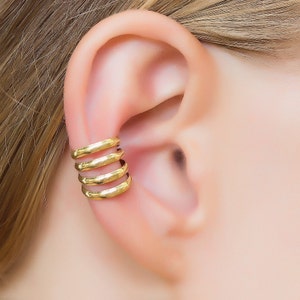 Gold Ear Cuff. Gold Ear Wrap. Earcuff. Minimalist Ear Cuff. Simple Ear Cuff. Bohemian Earrings. Cartilage Cuff. Ear Cuffs Earring. Earcuff