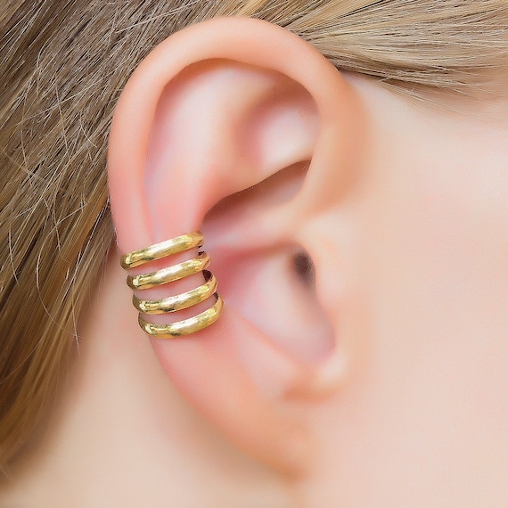 ear cuff gold earrings