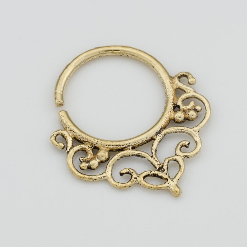 Septum ring, India Septum Ring, Gold Septum Brass