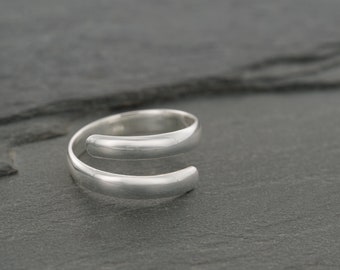 Anello regolabile per dita dei piedi, anello in argento per dita dei piedi, anello in argento sterling per dita dei piedi, gioielli per dita dei piedi, anello in argento sterling