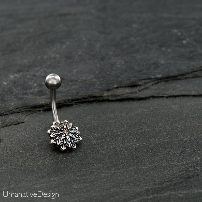 Belly Piercing Belly Button Rings Silver Navel Ring Belly Etsy