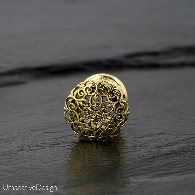 12mm Gauges 1 2 Plugs Gold Ear Gauges Plugs And Etsy
