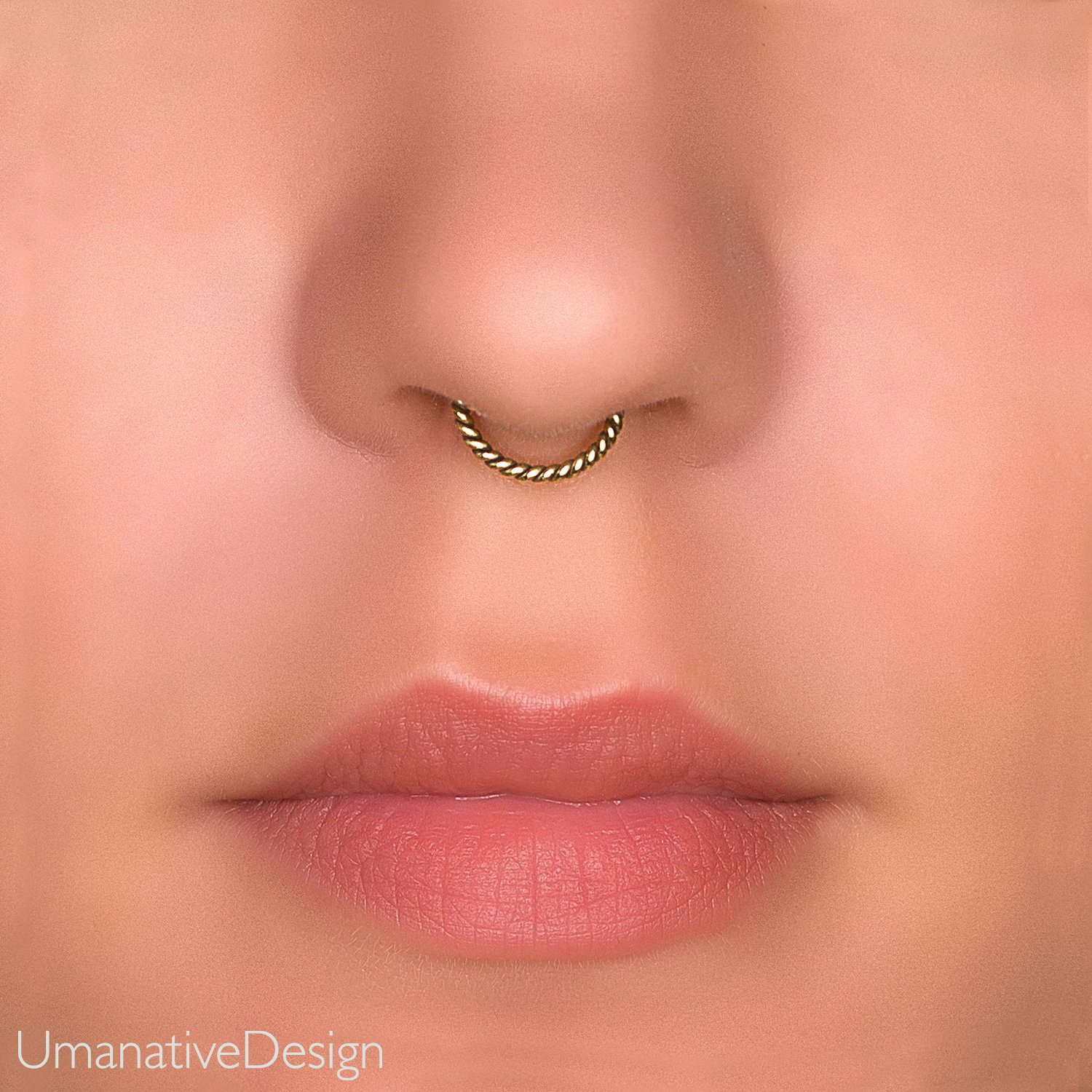 Twisted septum cheap ring