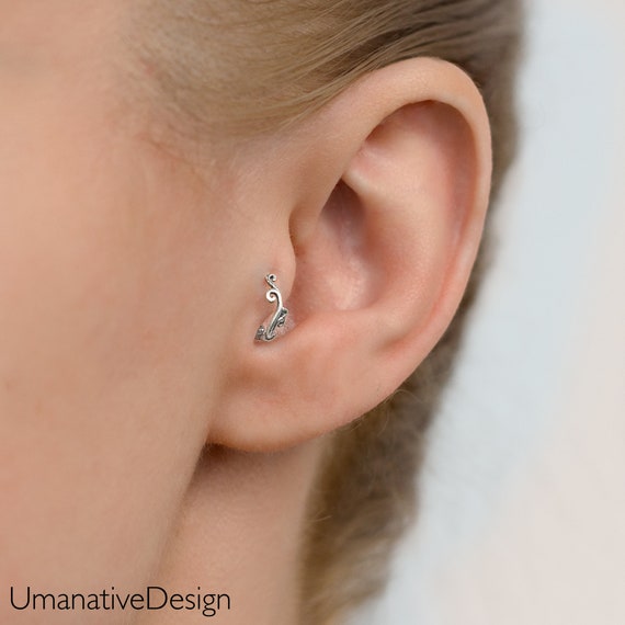 Interpretive Bliv sammenfiltret intellektuel Tragus Earring Daith Earring Forward Helix Earring Daith - Etsy