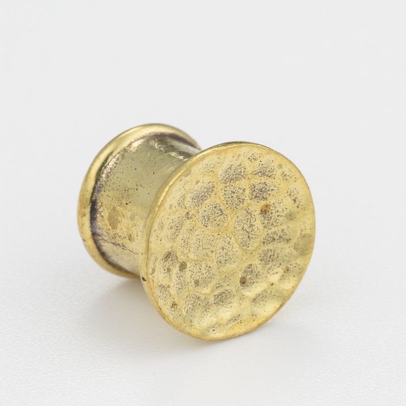 Unique Ear Gauges Hammered Plug 6m 8mm 10mm 12mm 2g 0g 00g Etsy