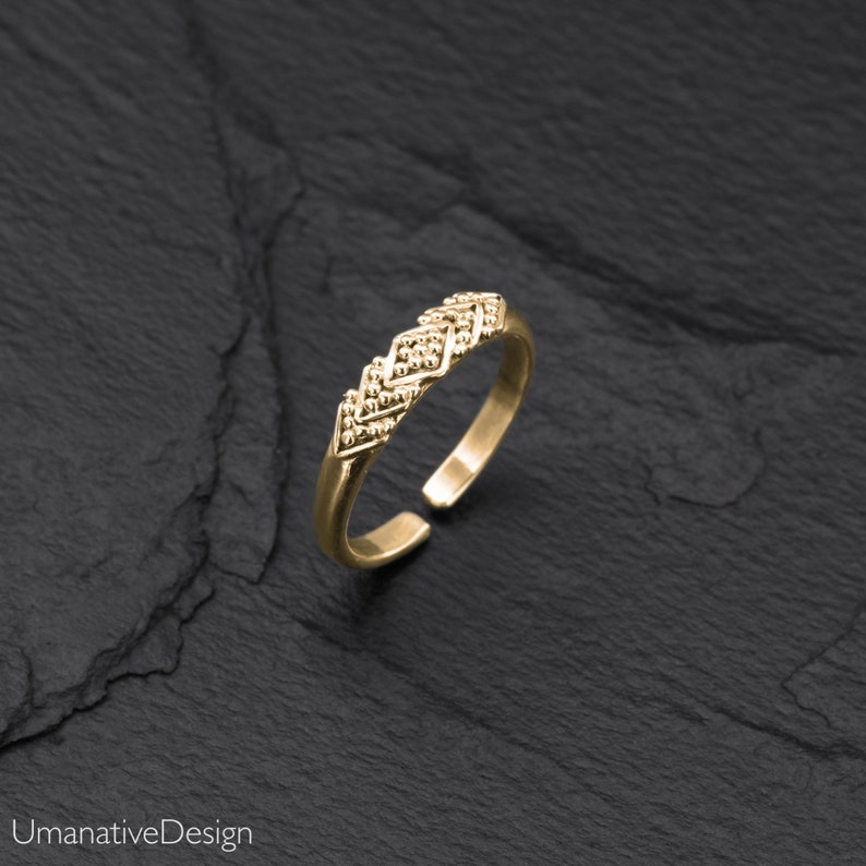 Toe Ring For Woman, Adjustable Toe Ring, Minimalist Ring, Stacking Ring, Midi Ring, Rose Gold Toe Ring, Thin Band Toe Ring, Gold Toe Ring image 1