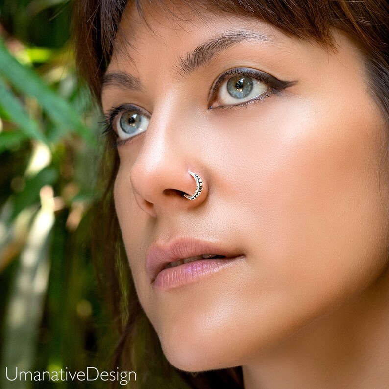 Indian Nose Ring Nose Hoop Nose Jewelry Nose Piercing Etsy