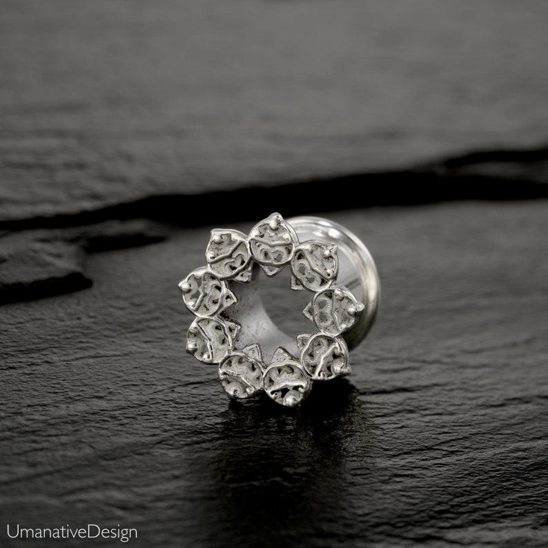 Sterling Silver Tunnels Ear Gauges Ear Tunnels Plugs and Etsy