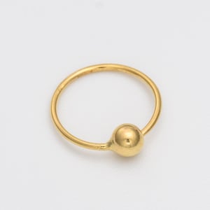 Gold Nose Hoop, Gold Nose Ring, Nose Piercing, Nose Hoop, Solid Gold Nose RIng, 14k Real Gold Nose Ring