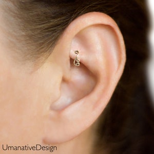 Rook Earring, Conch Earring, Cartilage Earring, Tragus Earring, Helix Earring, Helix Hoop, Tiny Earring, Pierced Ear Cuff