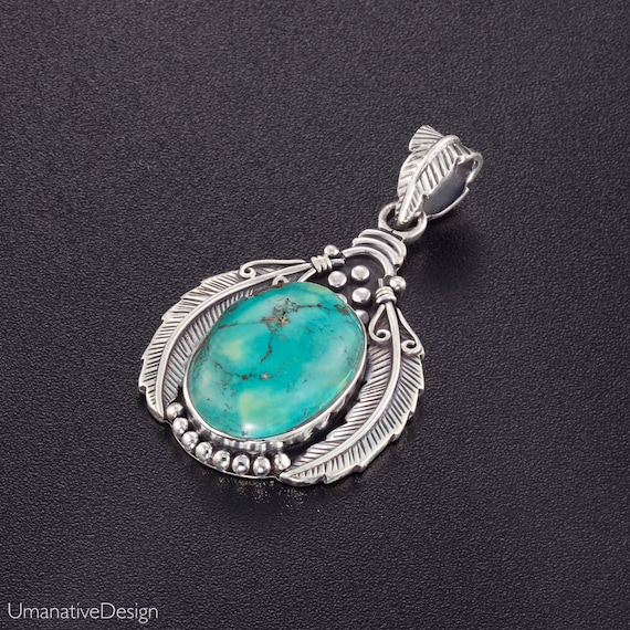 Collana Con Ciondolo Acchiappasogni, Turchese E Argento 925, Stile Nativo Americano, Donna