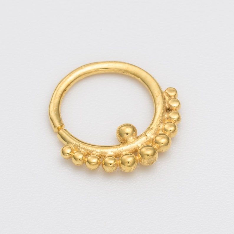 18g Tribal Septum Ring For Pierced Nose Piercing Sterling Silver 925 Nose Septum.