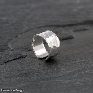 Silber Ohrmanschette, Boho Ear Cuff, Ohrmanschette Clip On, Ear Cuff Non Pierced, Hammered Ear Cuff