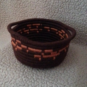 Handwoven Autumn Coil Baskets / Bowls w/ Handles