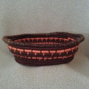Extra Large Handwoven Autumn Coil Baskets / Bowls w/ handles