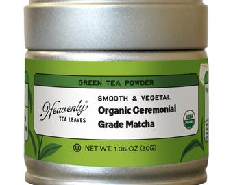 Organic Ceremonial Grade UJI Matcha Green Tea Powder, 30 g