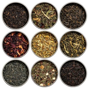 Heavenly Tea Leaves Organic Loose Leaf Tea Sampler Set, 9 Assorted Loose Leaf Teas & Herbal Tisanes (Approx. 90 cups)