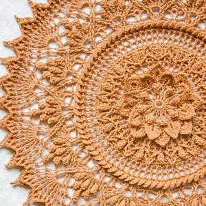 Pattern for crochet doily ALYA, Instant download, English, Dutch, Russian