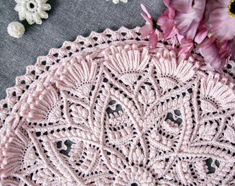 ANTOINETTE Digital pattern for crochet doily (Written instructions only), English/Russian/Dutch