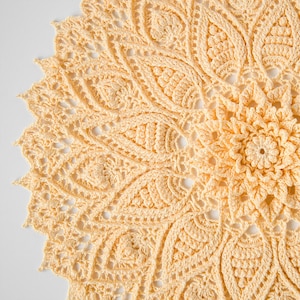 BIRGITTA Digital pattern for crochet doily Written instructions full chart, English/Russian/Dutch image 2