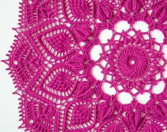 Pattern for crochet doily YENNEFER, Instant download