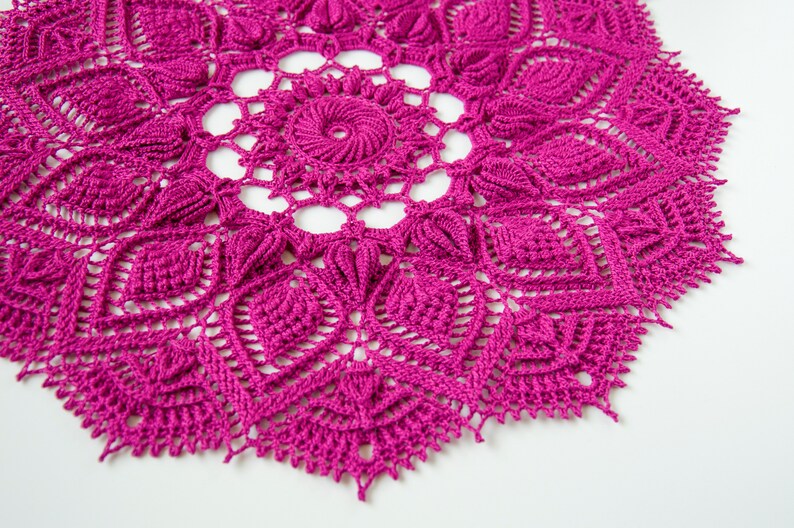 Pattern for Crochet Doily YENNEFER, Instant Download - Etsy