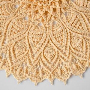 BIRGITTA Digital pattern for crochet doily Written instructions full chart, English/Russian/Dutch image 5