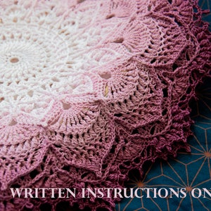 DEMETER Digital pattern for crochet doily (Written instructions only), English/Russian