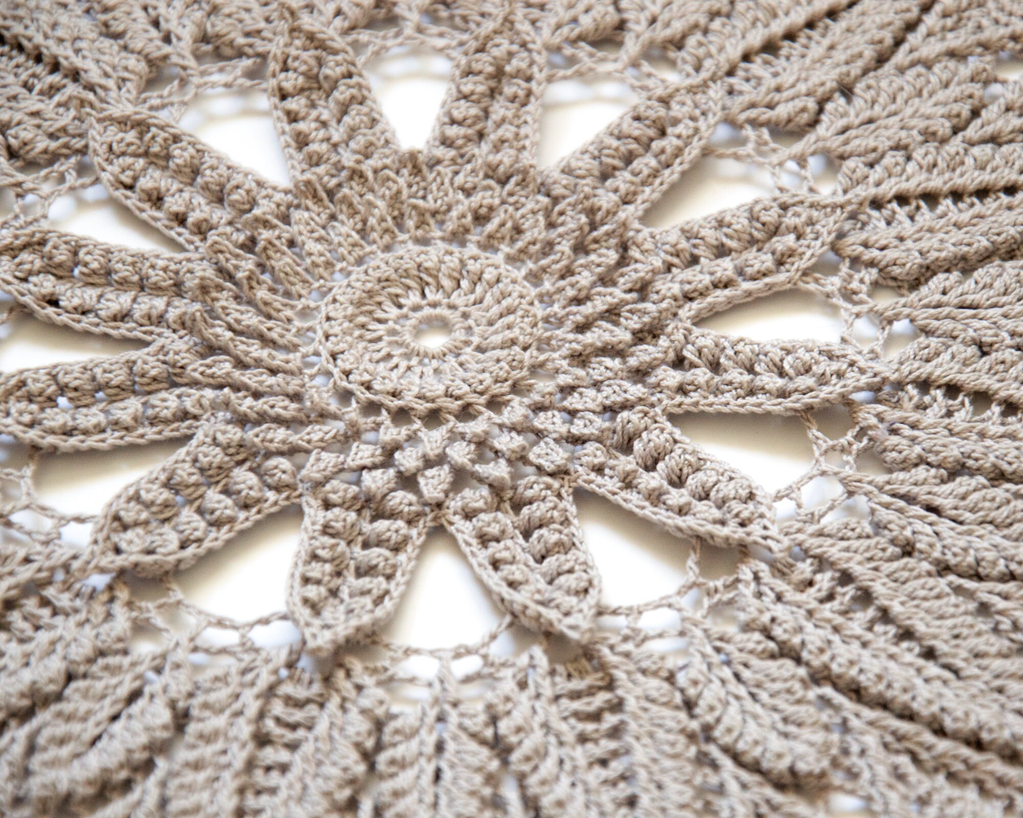 FEATHER Pattern for crochet doily Written instructions | Etsy