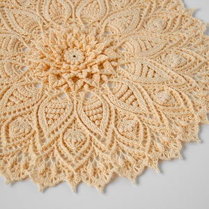 BIRGITTA Digital pattern for crochet doily Written instructions full chart, English/Russian/Dutch image 6