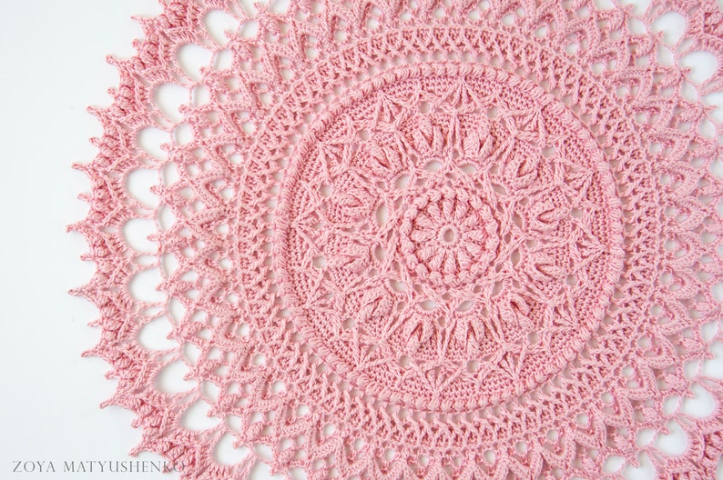 Pattern for crochet doily CIRI, Instant download image 2