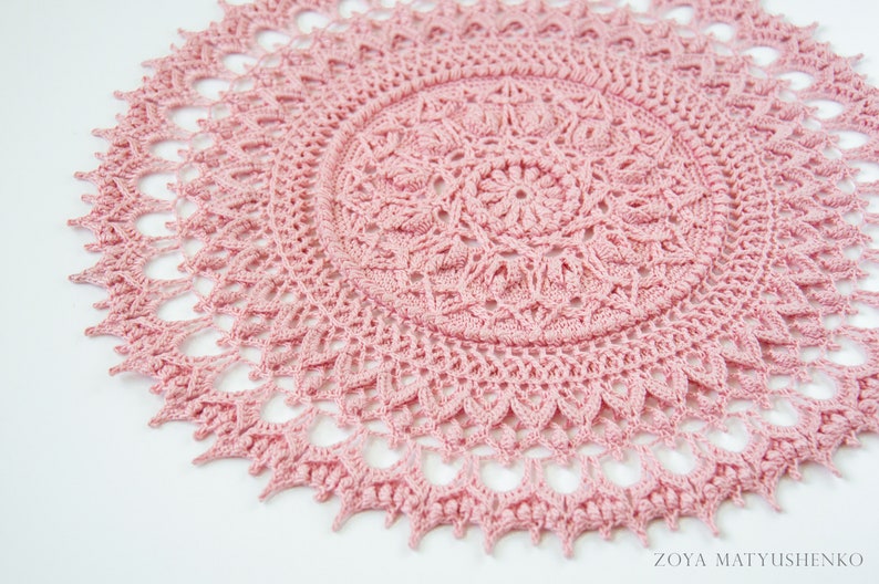 Pattern for crochet doily CIRI, Instant download image 4