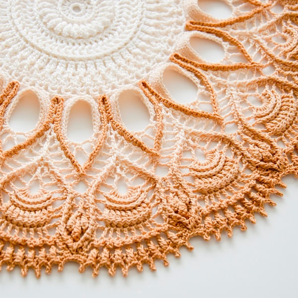 KETERLYN Digital pattern for crochet doily (Written instructions only), English/Russian