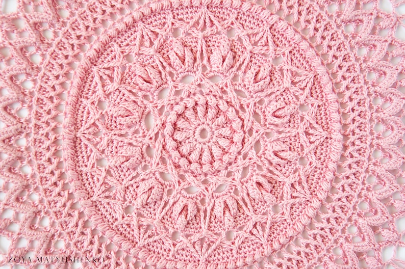 Pattern for crochet doily CIRI, Instant download image 6