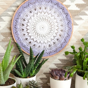 LAGERTHA Digital pattern for crochet doily (Written instructions only), English/Russian/Dutch