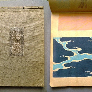 IZASTIKUP /中古洋書!! 1939, Japanese Vintage Original Woodblock Print Design Book