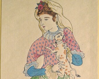 Japanese Ukiyo-e Woodblock print, Nagasaki-e 1