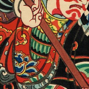 Japanese original Ukiyo-e Woodblock print, Torii kiyotada4, Kabuki Actor 3 image 4