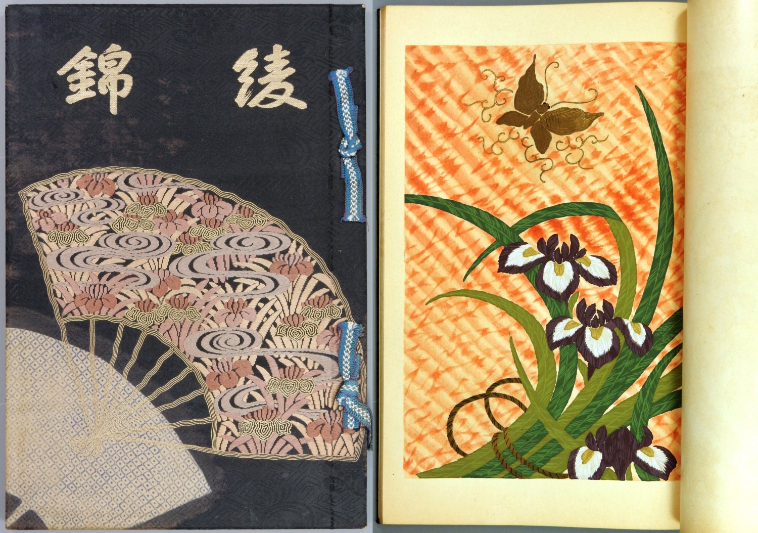 1920, Japanese Vintage Original Woodblock Print Book, Design Book