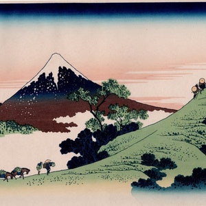 1972, Katsushika Hokusai, "Inume Pass, Kōshū, from the series Thirty-six Views of Mount Fuji"