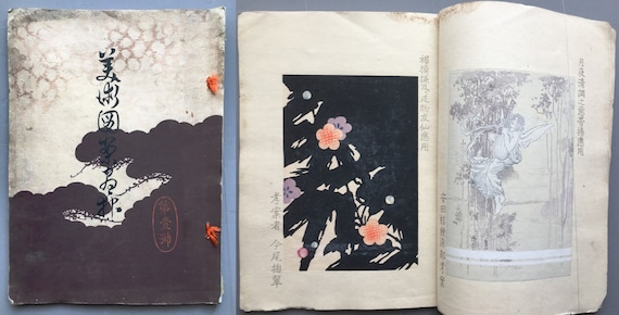1902 Japanese Antique Woodcut Design Book Ueno Seiko Etc - Etsy