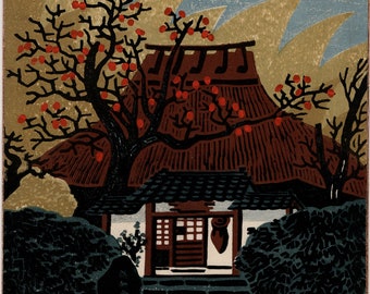 Ukiyoe giapponese, Shin-Hanga, stampa xilografica, Tokuriki Tomikichiro, "Rakushisha".
