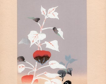Japanese antique woodblock print, Design, 1933, Kimono Design.