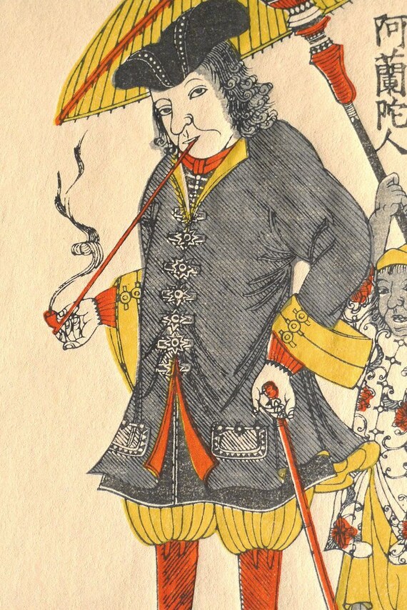 日本の浮世絵、長崎絵 2 - Etsy 日本