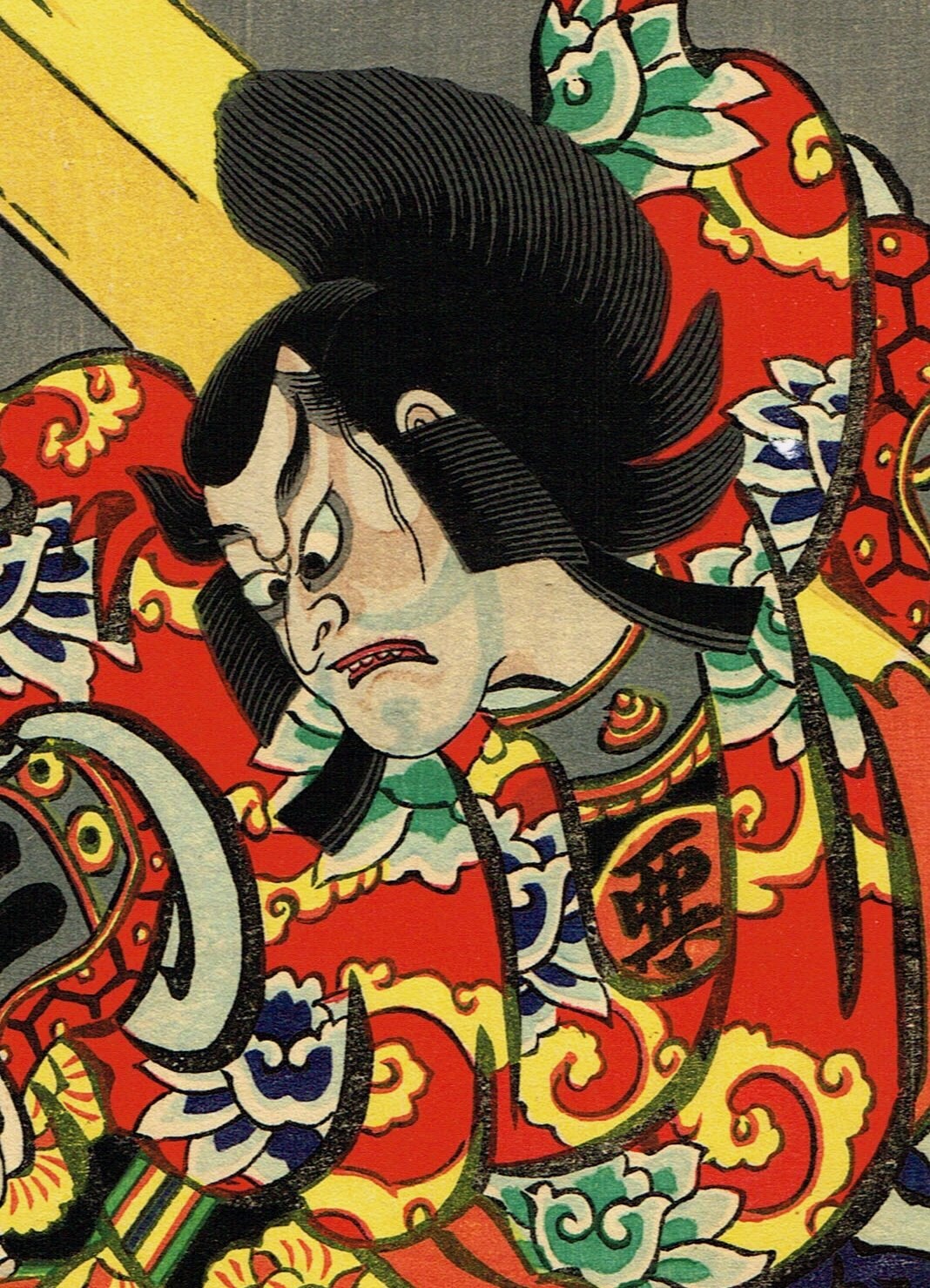 版画 Japanese Woodblock Print Kabuki Art Japanese Original Ukiyo-e Woodblock Print, Torii Kiyotada4, Kabuki