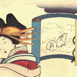 Japanese original Ukiyo-e Woodblock print, Utagawa Sadahide, Edo-period image 4