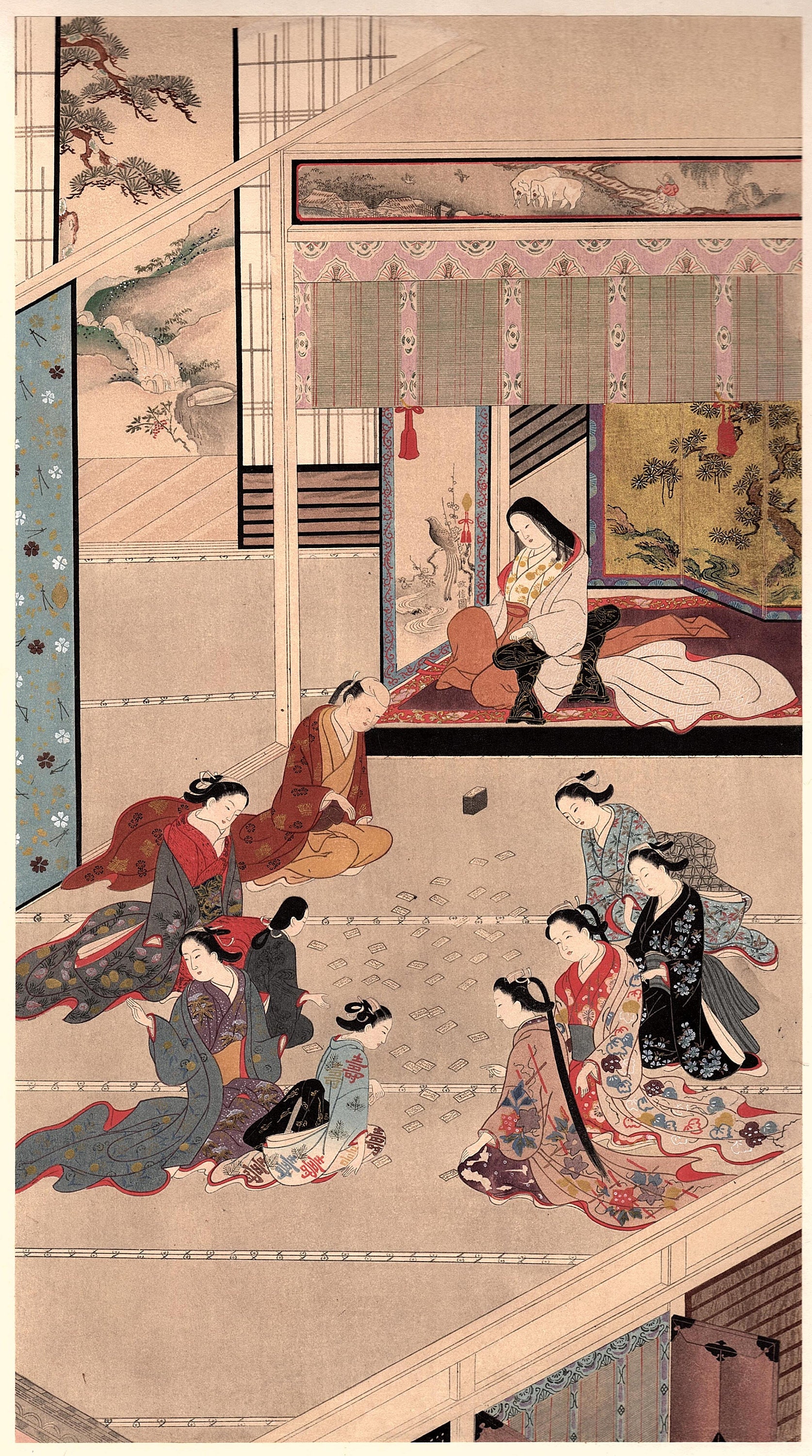 【はこぽす対応商品】 Japanese 1906, Antique Masanobu Okumura Print, Woodblock その他