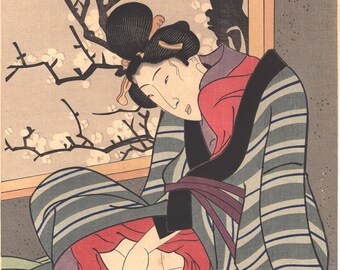 Japanese Ukiyo-e Woodblock print, Toyokuni.