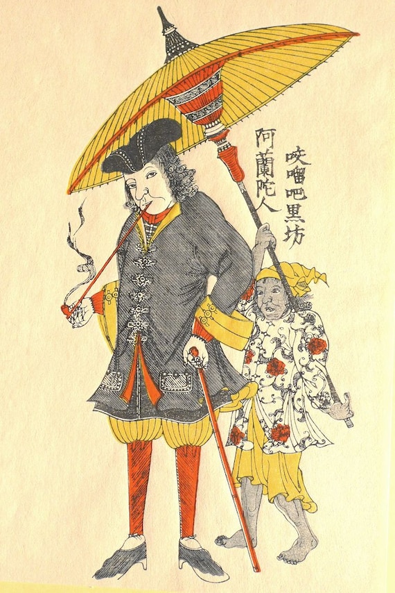 日本の浮世絵、長崎絵 2 - Etsy 日本